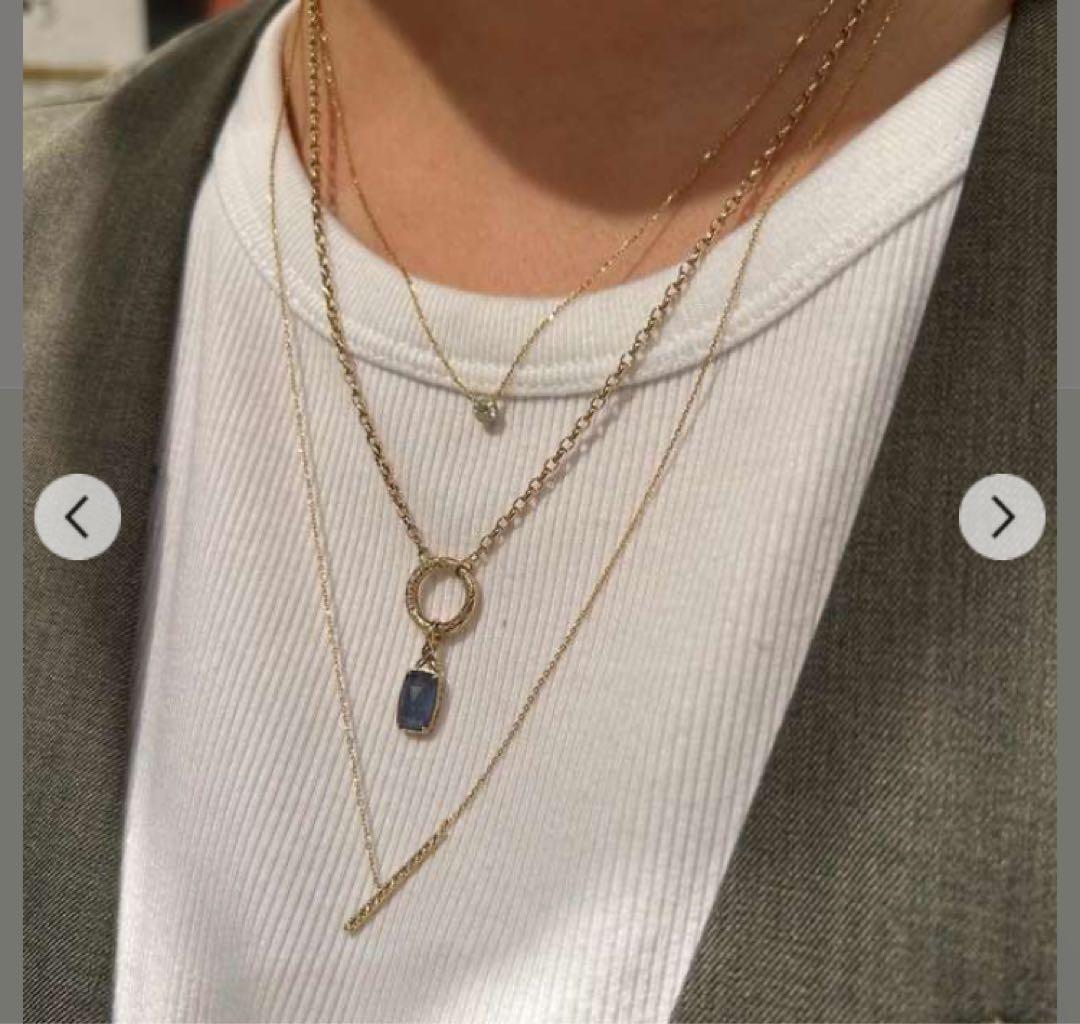 新品未開封タグ・証明書付☆agete K10サファイア／クォーツ／シェルチャーム