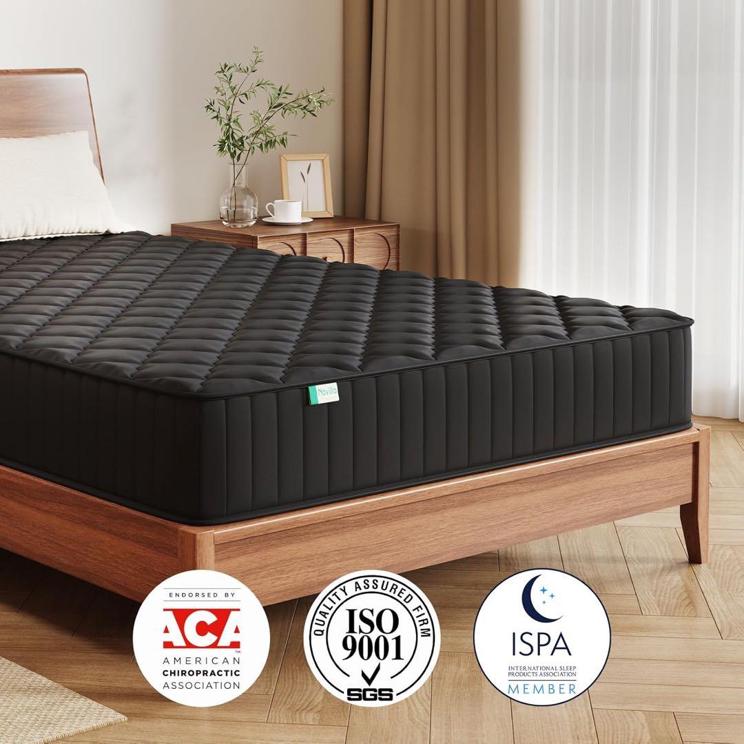 Novilla マットレス セミダブル 硬め 極厚20cm高反発ウレタン180N