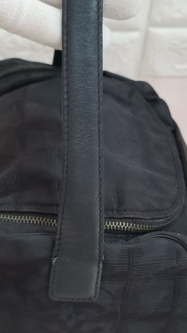 CHANEL ニュートラベルライン ハンドバッグ ポーチ ブラック