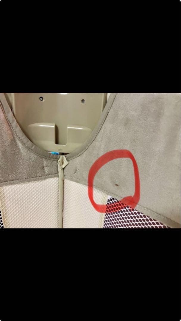 【メルカリ市値下】Apricaベビーベッドココネルエアープラスホワイトベージュ