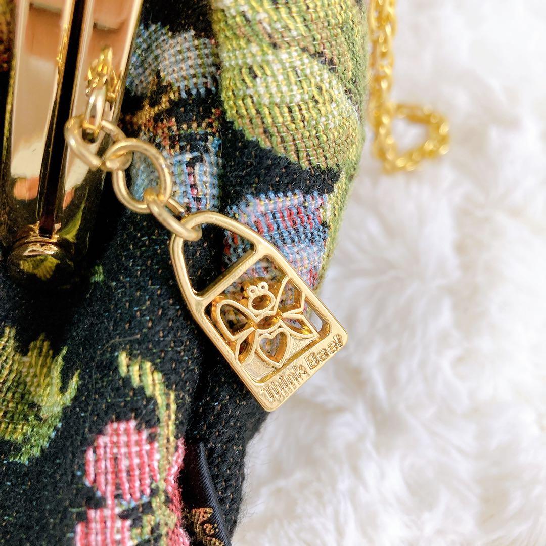 【新品タグ付】Think Beeシンクビー　ビーズ 2wayバッグ　ゴブラン織り