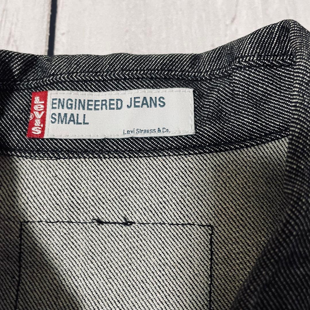 超希少00s日本製リーバイスエンジニアード 先染ブラックセットアップ立体裁断