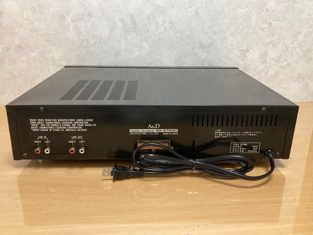 A&D GX-Z7000 ３ヘッド カセットデッキ 高級機 動作品
