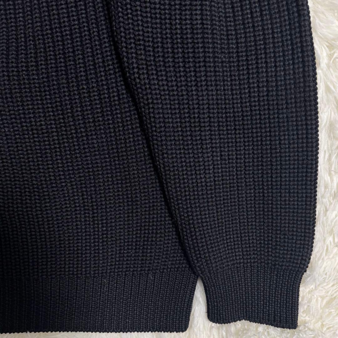 バトナー BATONER シグネチャー クルーネック ニット ブラック Mサイズ