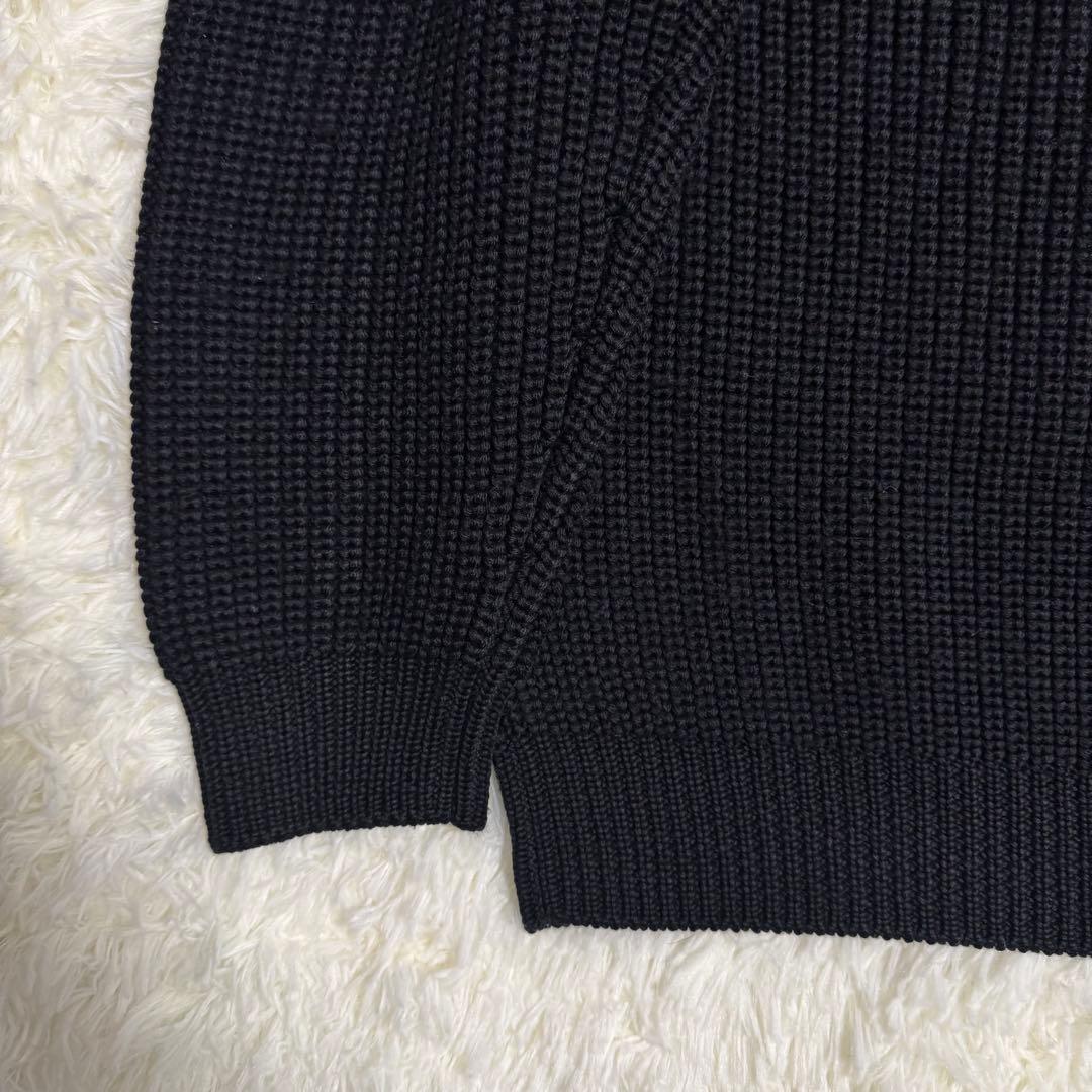 バトナー BATONER シグネチャー クルーネック ニット ブラック Mサイズ