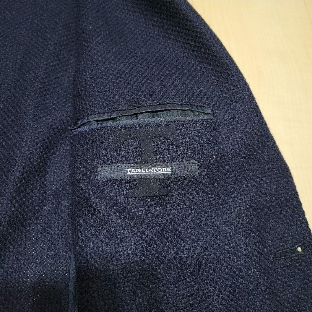 TAGLIATORE★ネイビーブレザー カシミヤブレンド タリアトーレ