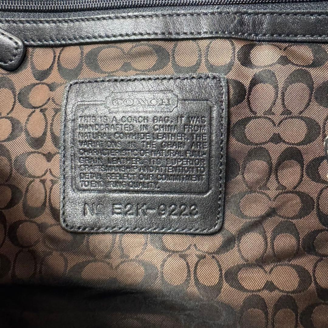 バッグ coach rare hobo leather signature bag