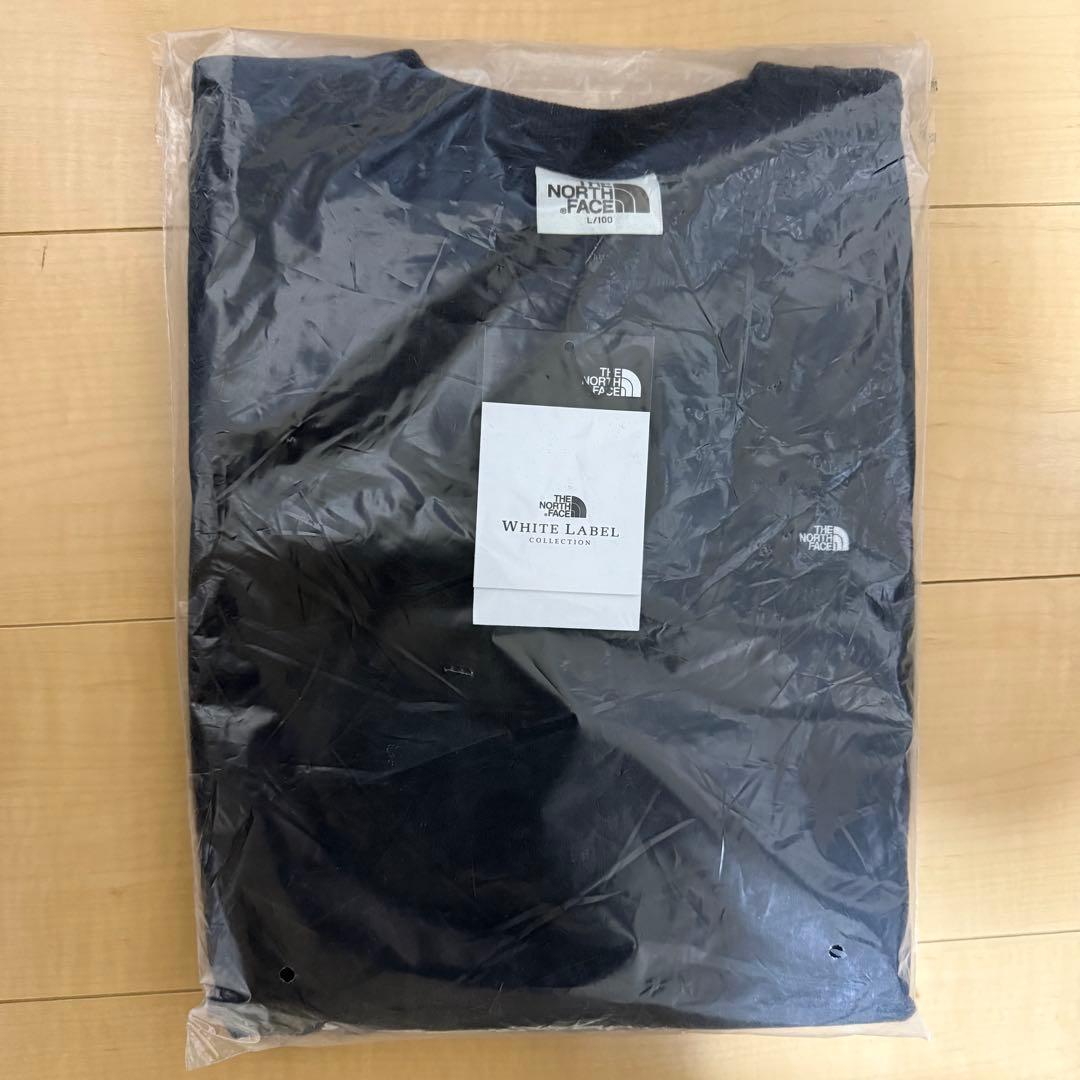 新品　ノースフェイス　ルーズフィット スウェット L 韓国　ブラック ロンT