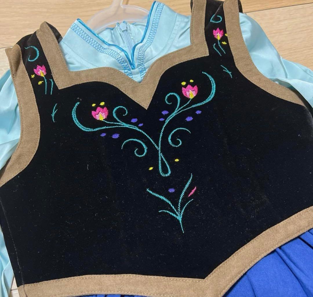 アナと雪の女王　アナ雪山ドレス　新品　120サイズ　ディズニー