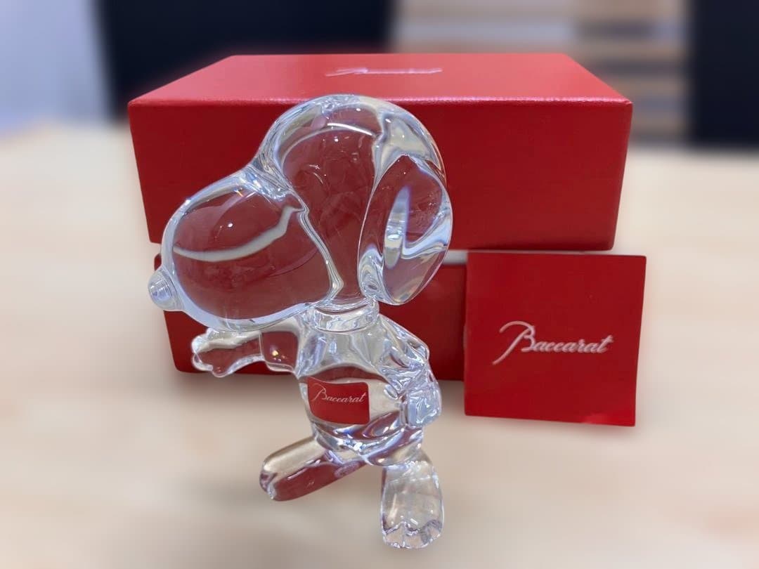 渢*様 超美品です！！　Baccarat　バカラ　スヌーピー　箱あり　オブジェ
