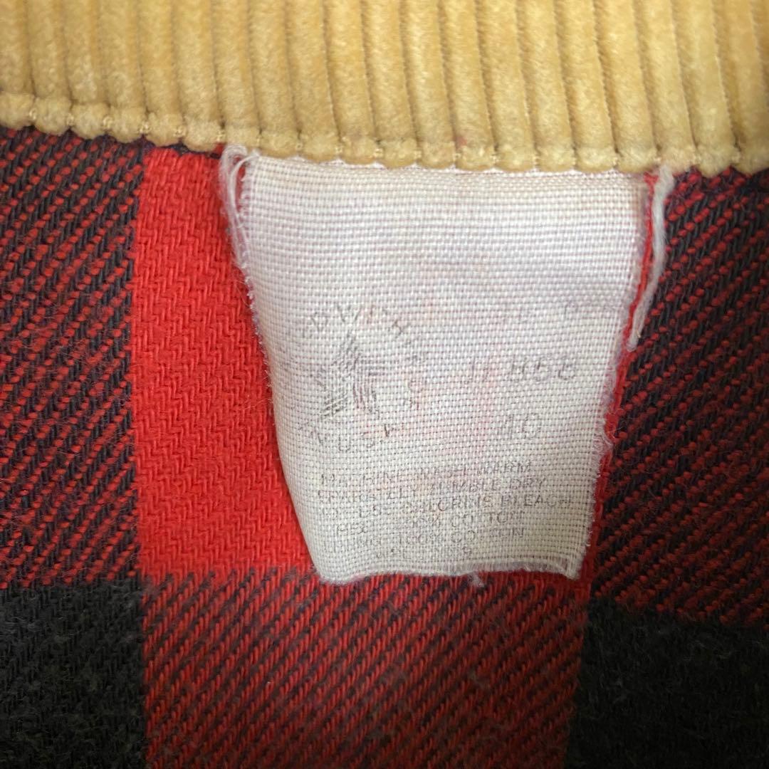 80s カーハート☆デニムジャケット 裏地チェック ゆるだぼ 星タグ ga1.