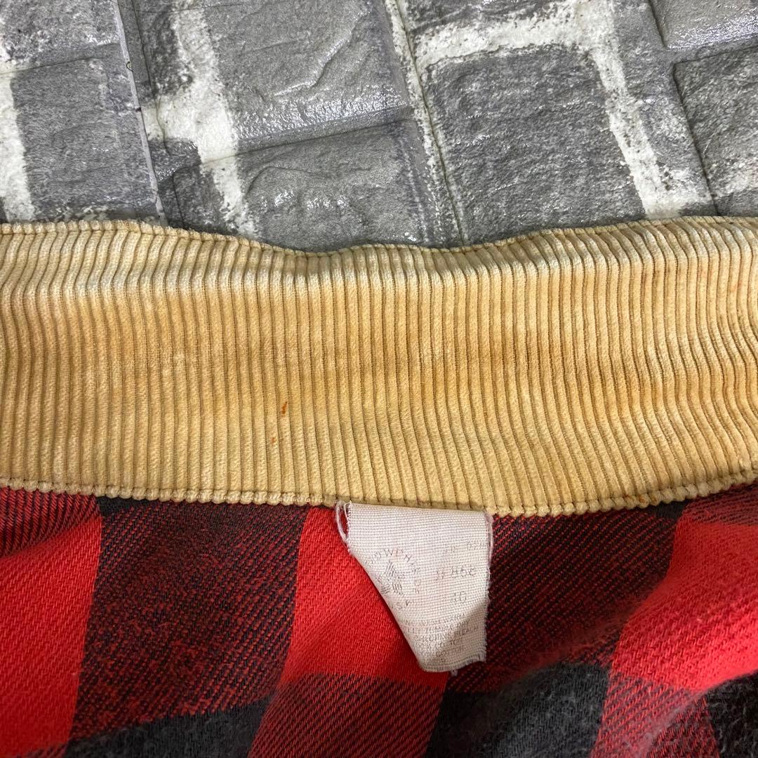 80s カーハート☆デニムジャケット 裏地チェック ゆるだぼ 星タグ ga1.