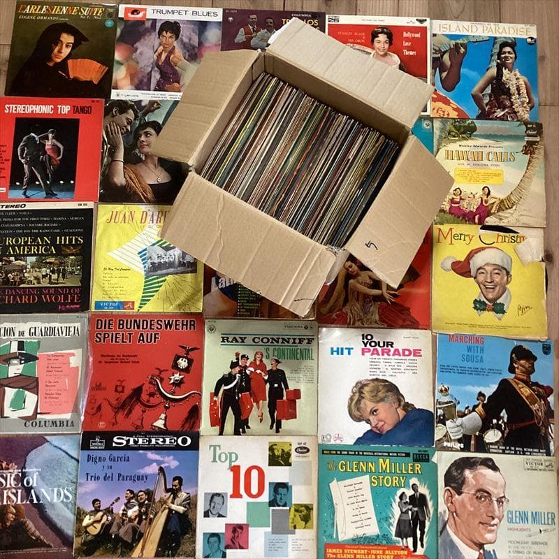 洋楽　10インチ【１箱】大量　RF0221-5　レコード　ムード　オールディーズ