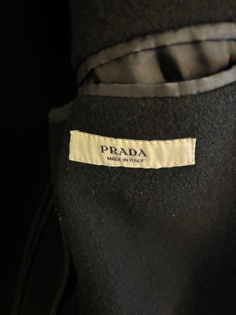 PRADA プラダ イタリア製 メンズ50R テーラードジャケット ブレザー 黒