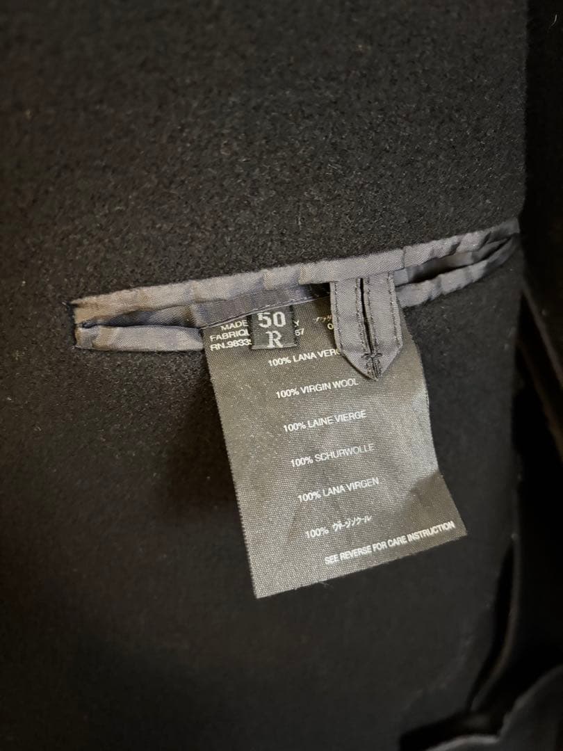 PRADA プラダ イタリア製 メンズ50R テーラードジャケット ブレザー 黒