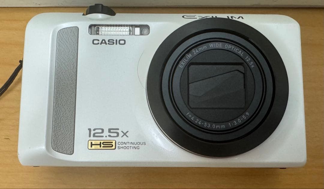 CASIO デジタルカメラ EX-ZR200 ホワイト 動作品 SDカード付