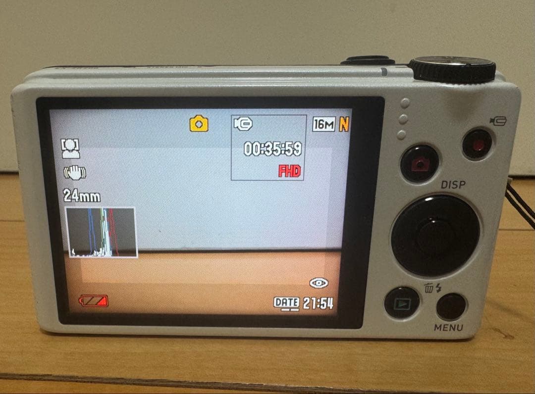 CASIO デジタルカメラ EX-ZR200 ホワイト 動作品 SDカード付