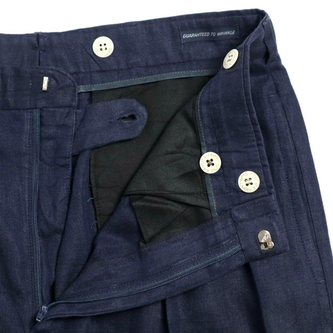 90s Polo Ralph Lauren 2タック リネン ワイドスラックス