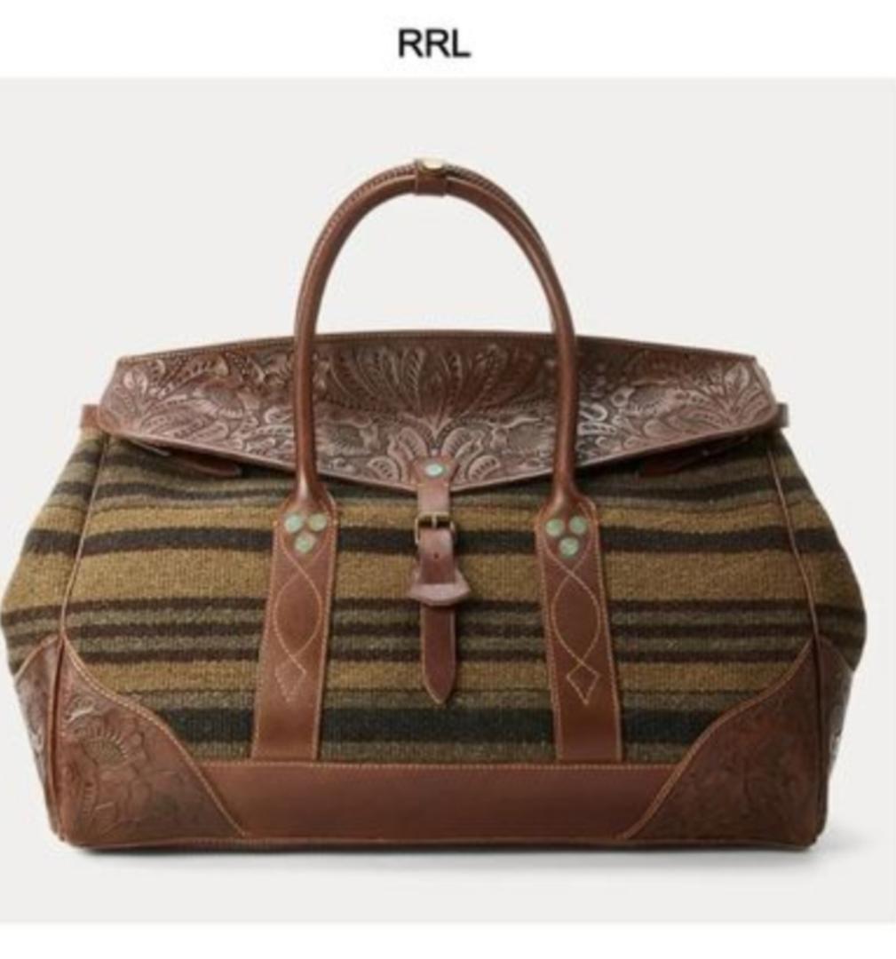 RRL★手織りジャカード オーバーナイトバッグ