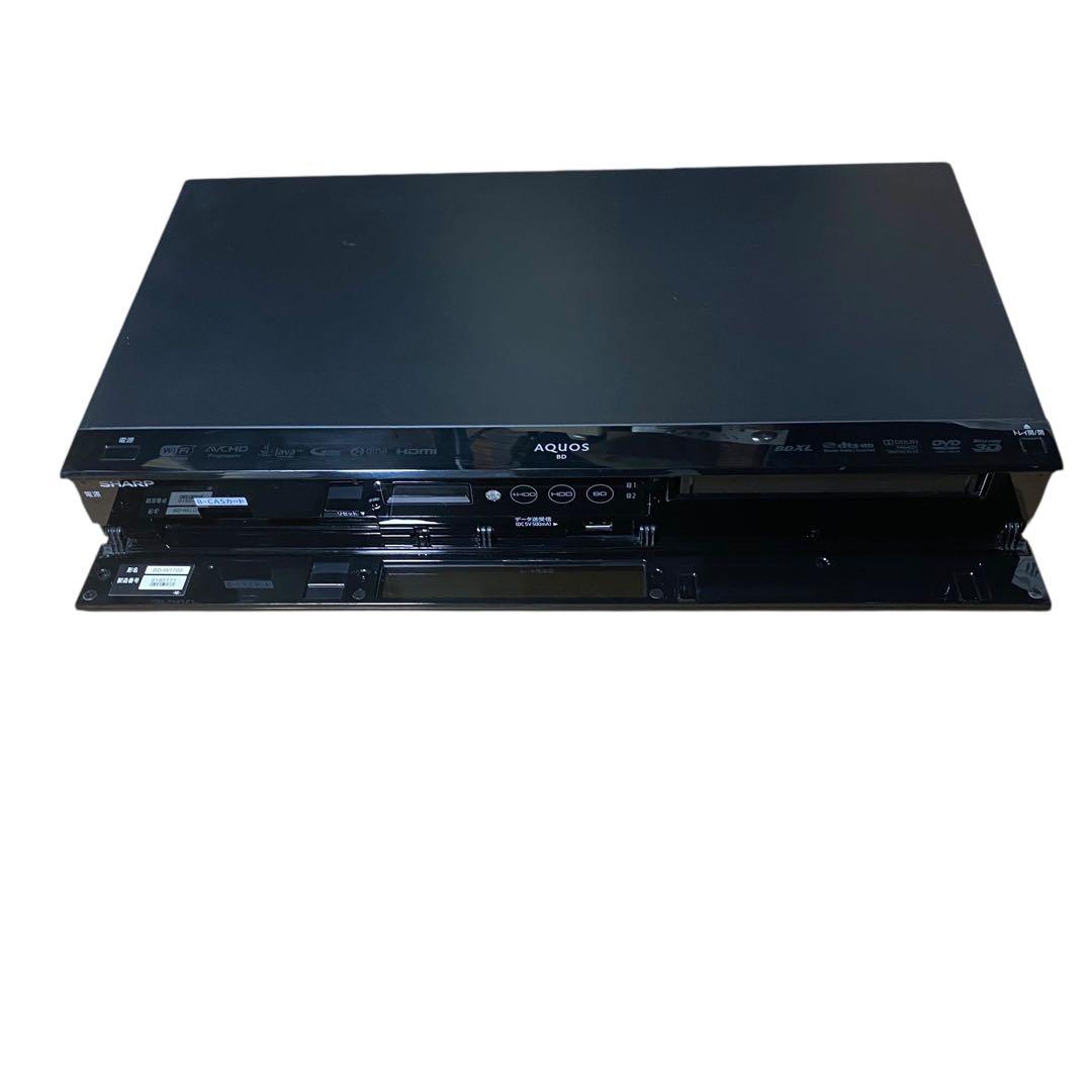 【美品】SHARP BD-W1700 1TB ブルーレイレコーダー　純正リモコン