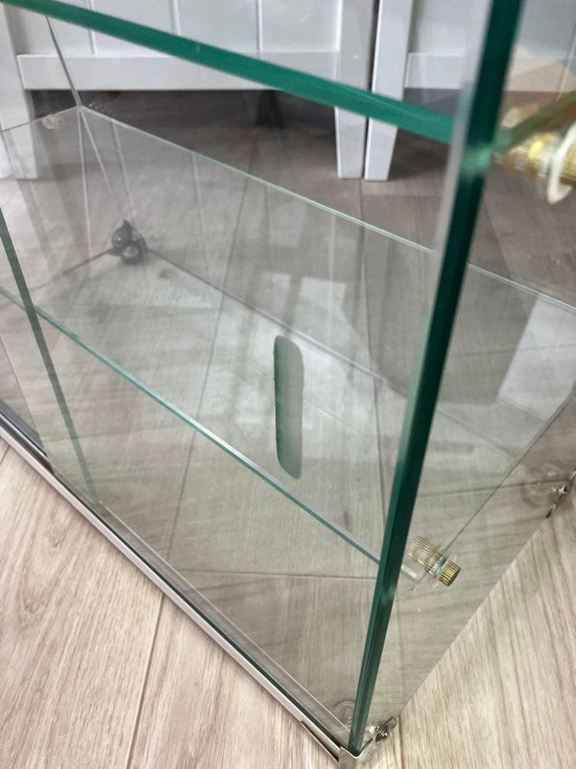 最終値下げ 美品 卓上ガラスケース 昭和レトロ ショーケース 全面ガラス 古道具