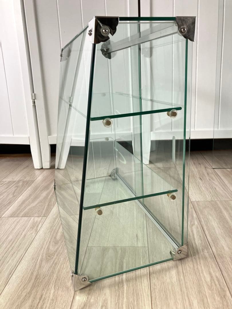 最終値下げ 美品 卓上ガラスケース 昭和レトロ ショーケース 全面ガラス 古道具