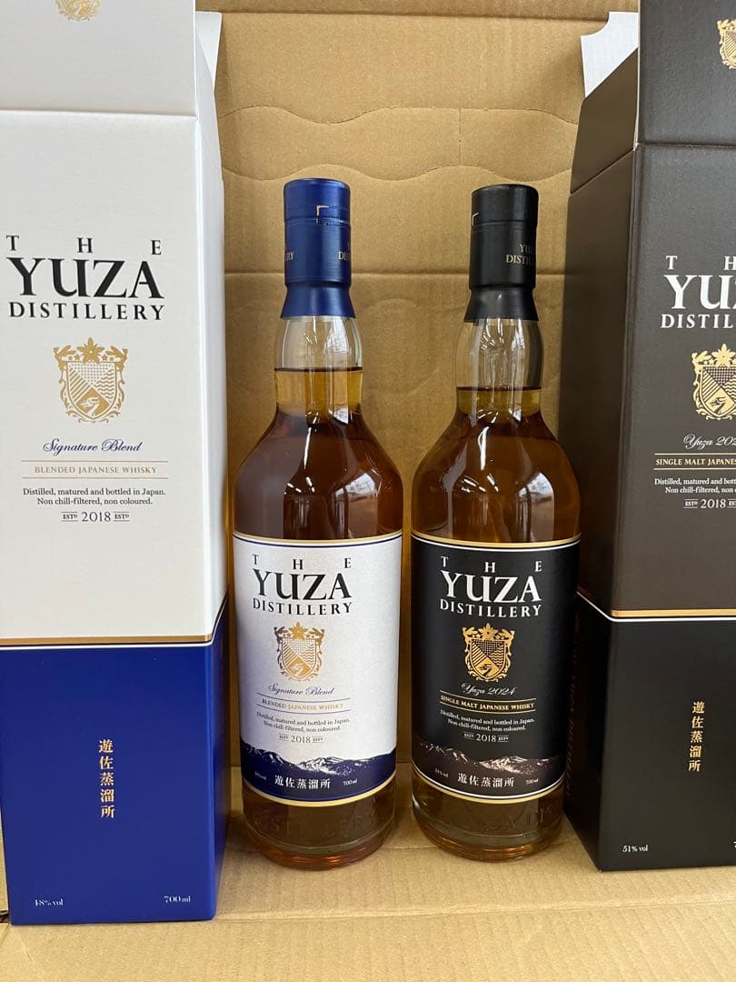 遊佐蒸留所　ＹＵZAシグネチャーブレンドとシングルモルト2024の2本セット