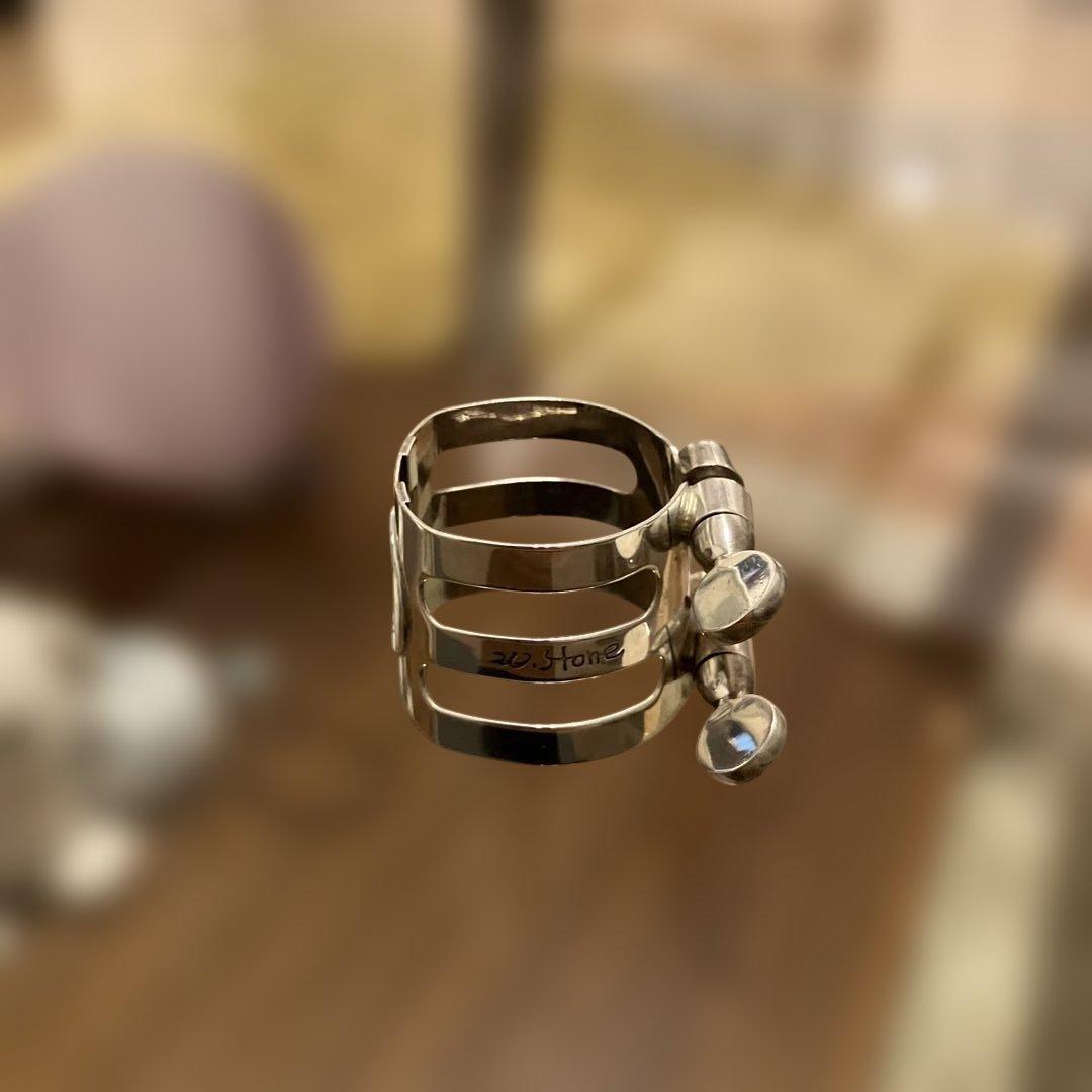 ウッドストーン　総銀　B♭クラリネットリガチャー