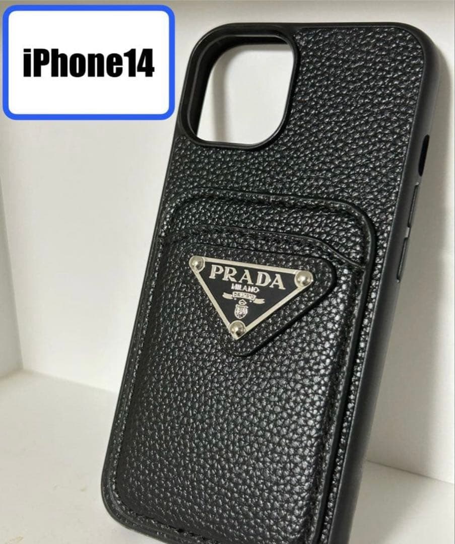 PRADA iPhoneケース14 ブラック