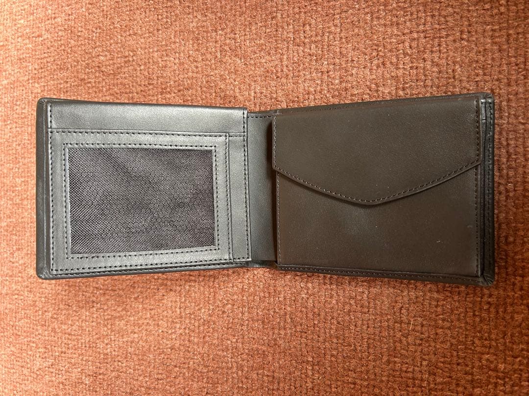 ポルシェ お財布ブラック レザー縦型