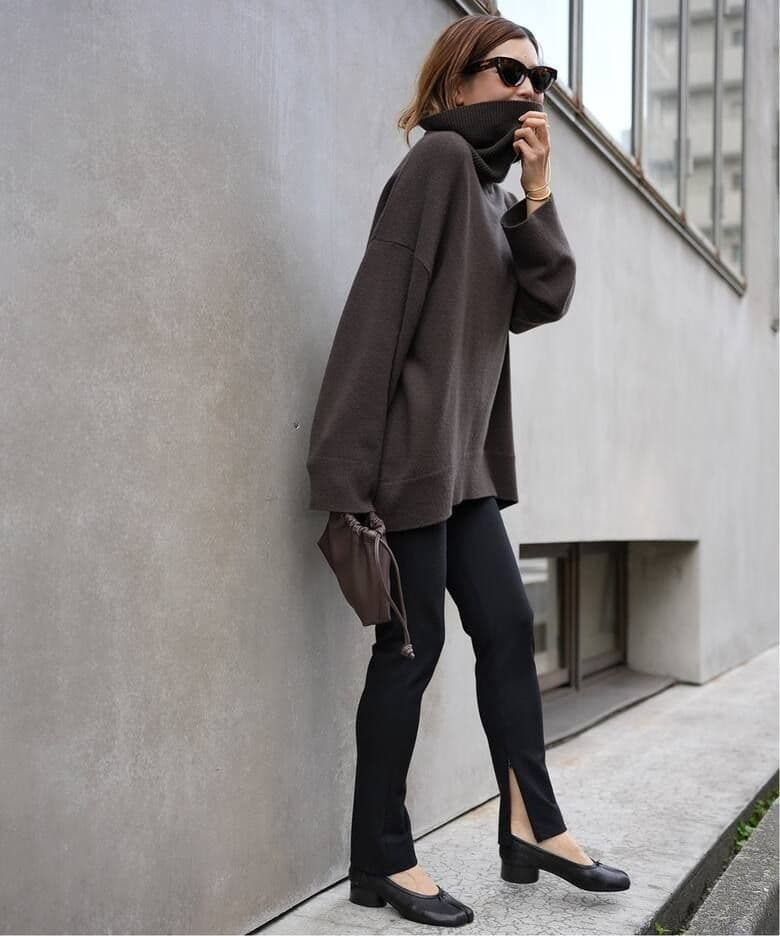 ドゥーズィエムクラス　Warm Zipレギンス パンツ　38　タグ付