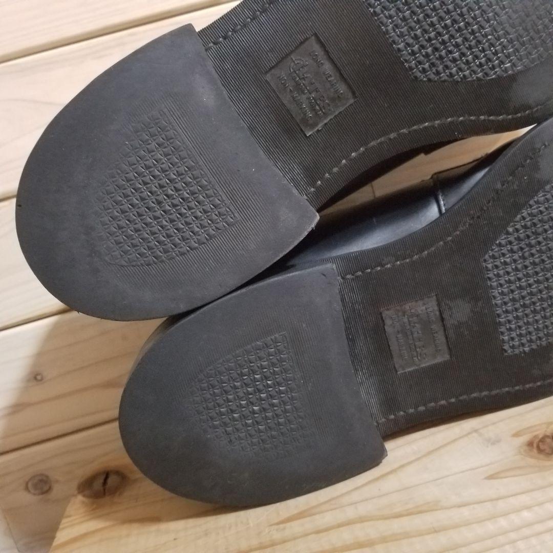 【美品】Bates ベイツ サービスシューズ 黒 US.NAVY 本革　28.5