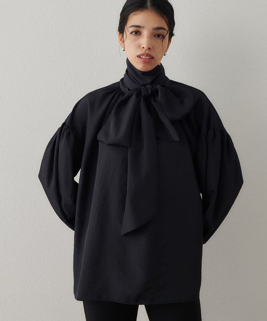 Whim Gazette シルキーボウタイブラウス今季美品