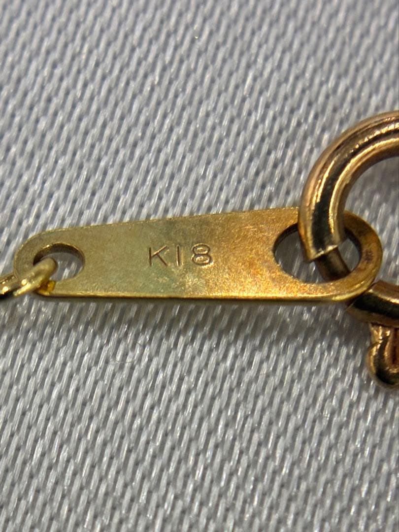 17: K18南洋真珠/ダイヤモンドネックレス