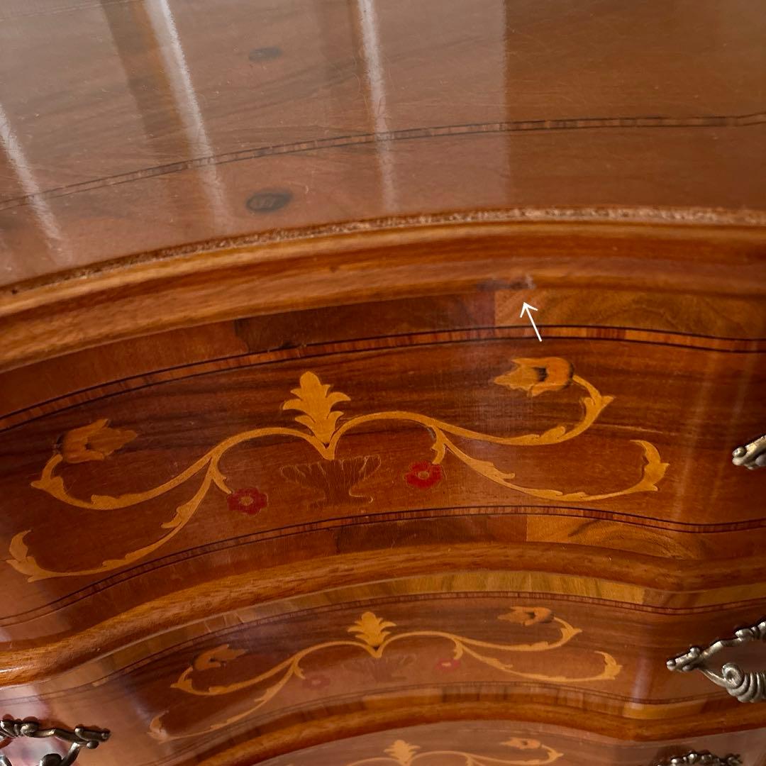 イタリア製 TAROCCO VACCARI猫足チェスト(家の置物と額絵はオマケ)