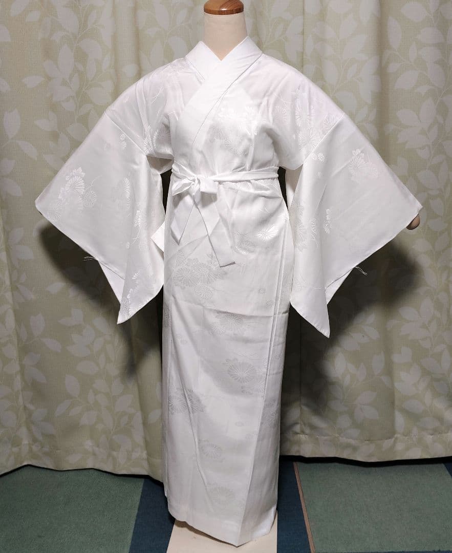 洗える長襦袢　紙人形仕立て　シルック