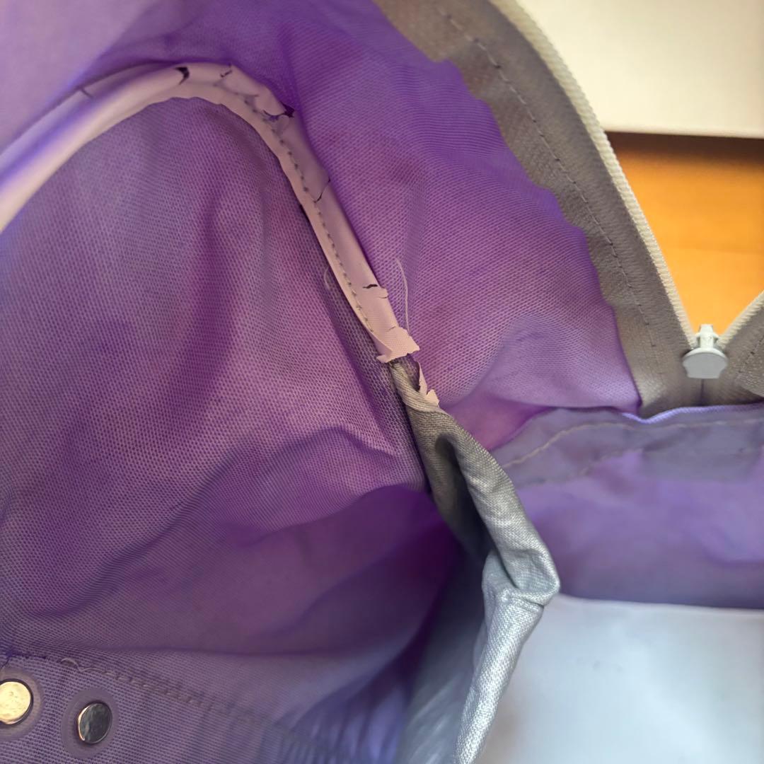 【美品】旧ワッぺ ワッぺ 紫 スクールバッグ スクバ ワールドペガサス 紫色