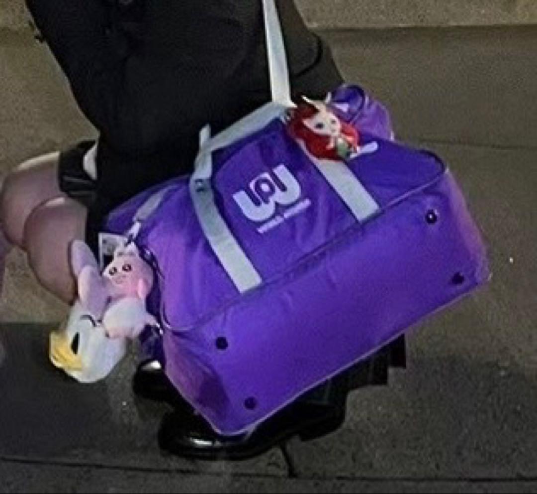 【美品】旧ワッぺ ワッぺ 紫 スクールバッグ スクバ ワールドペガサス 紫色