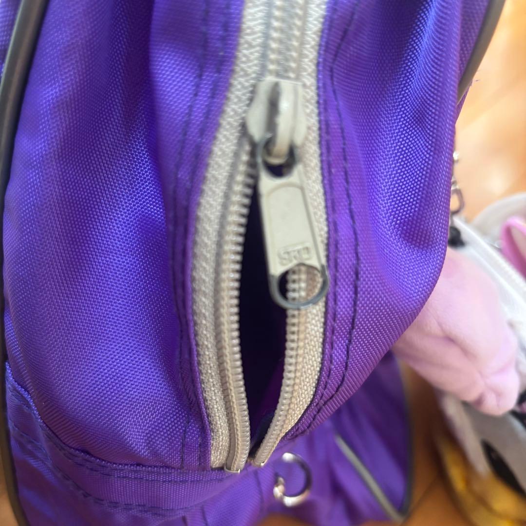 【美品】旧ワッぺ ワッぺ 紫 スクールバッグ スクバ ワールドペガサス 紫色