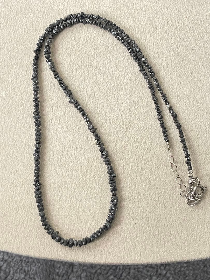 天然ブラックダイヤモンドネックレス、重约22ct