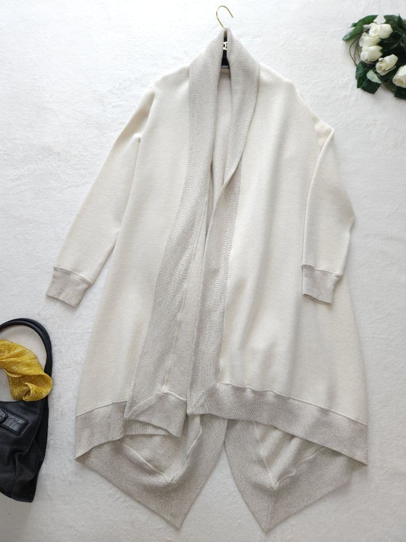 美品 RALPH LAUREN 高級ニットコート 人気グラデーション丈