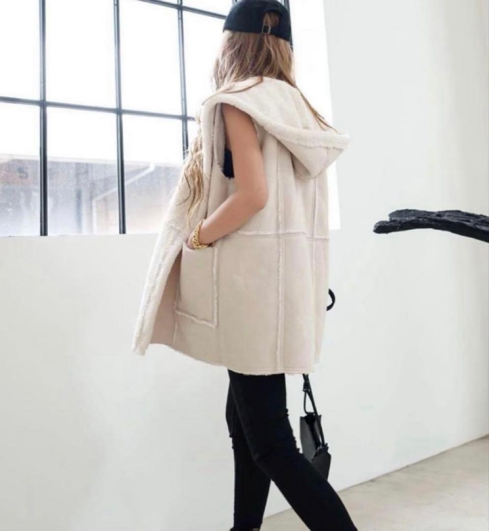 グラムリップス ボア ムートン ベスト リバーシブル 大人気 完売品 定価高