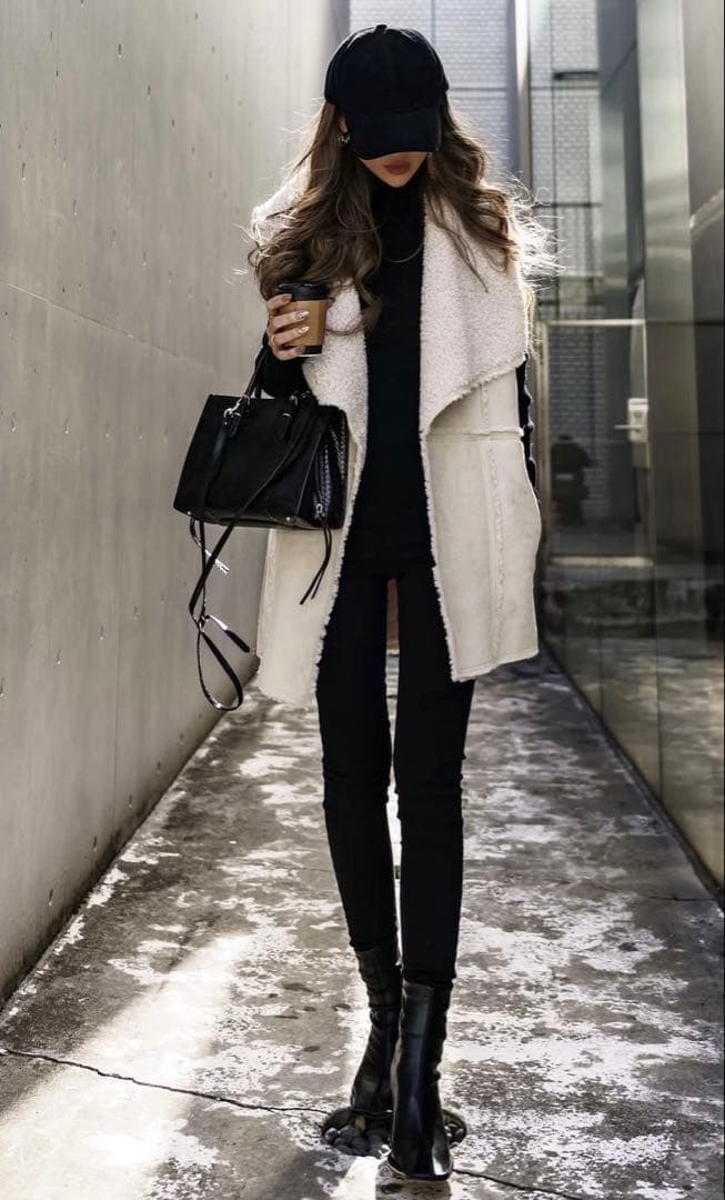 グラムリップス ボア ムートン ベスト リバーシブル 大人気 完売品 定価高