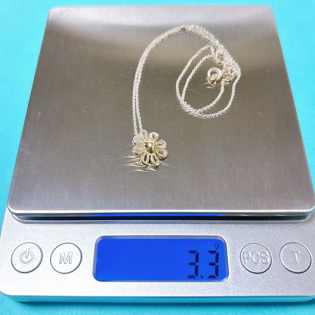 【美品】Tiffanyティファニー デイジー コンビ ネックレス 925/750