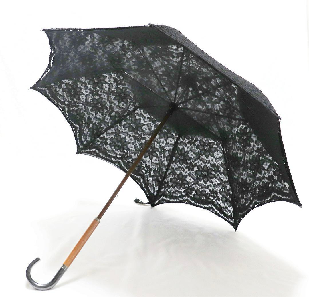新品 豪華総レース かわず張り 高級長傘 日傘 8本骨 プレゼントにも