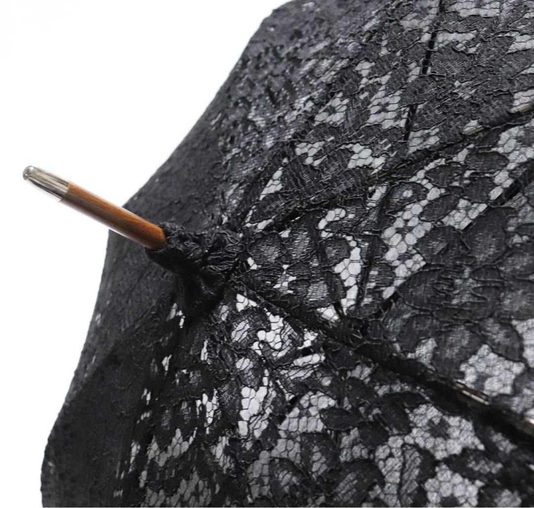 新品 豪華総レース かわず張り 高級長傘 日傘 8本骨 プレゼントにも