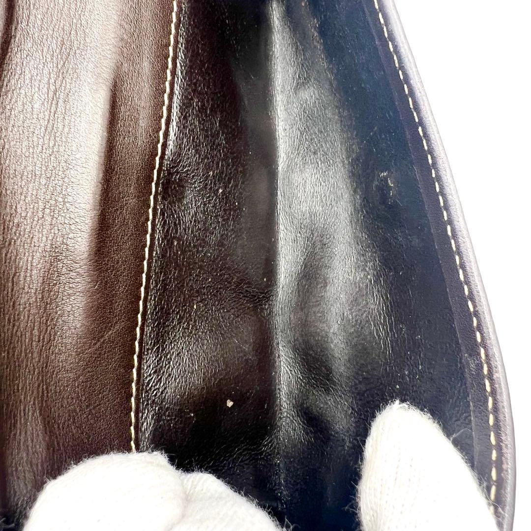 極美品✨GUCCI ラブリーハート GGキャンバス 長財布 Wホック 濃茶