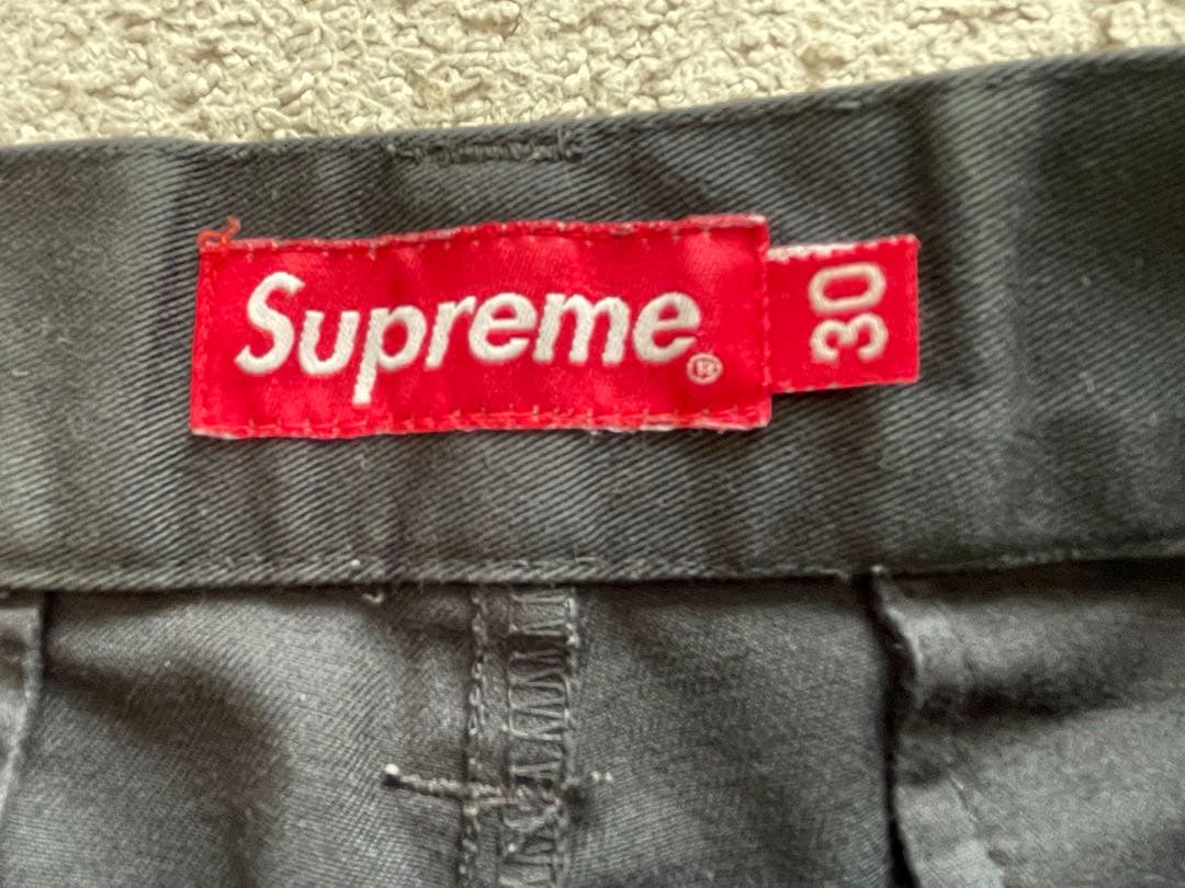 Supreme ブラックパンツ サイズ30