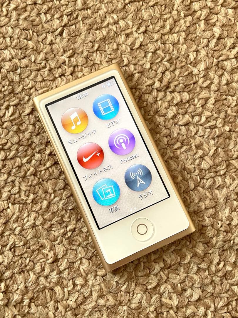動作品 iPod nano 第7世代 ゴールド 後期モデル Bluetooth