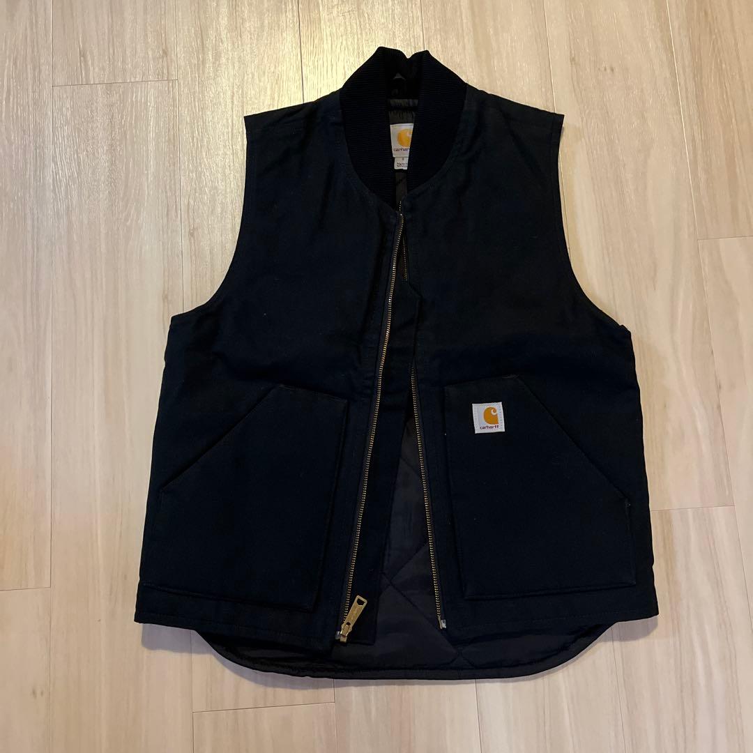 カーハート キルティング ベスト carhartt 古着　ダックベスト